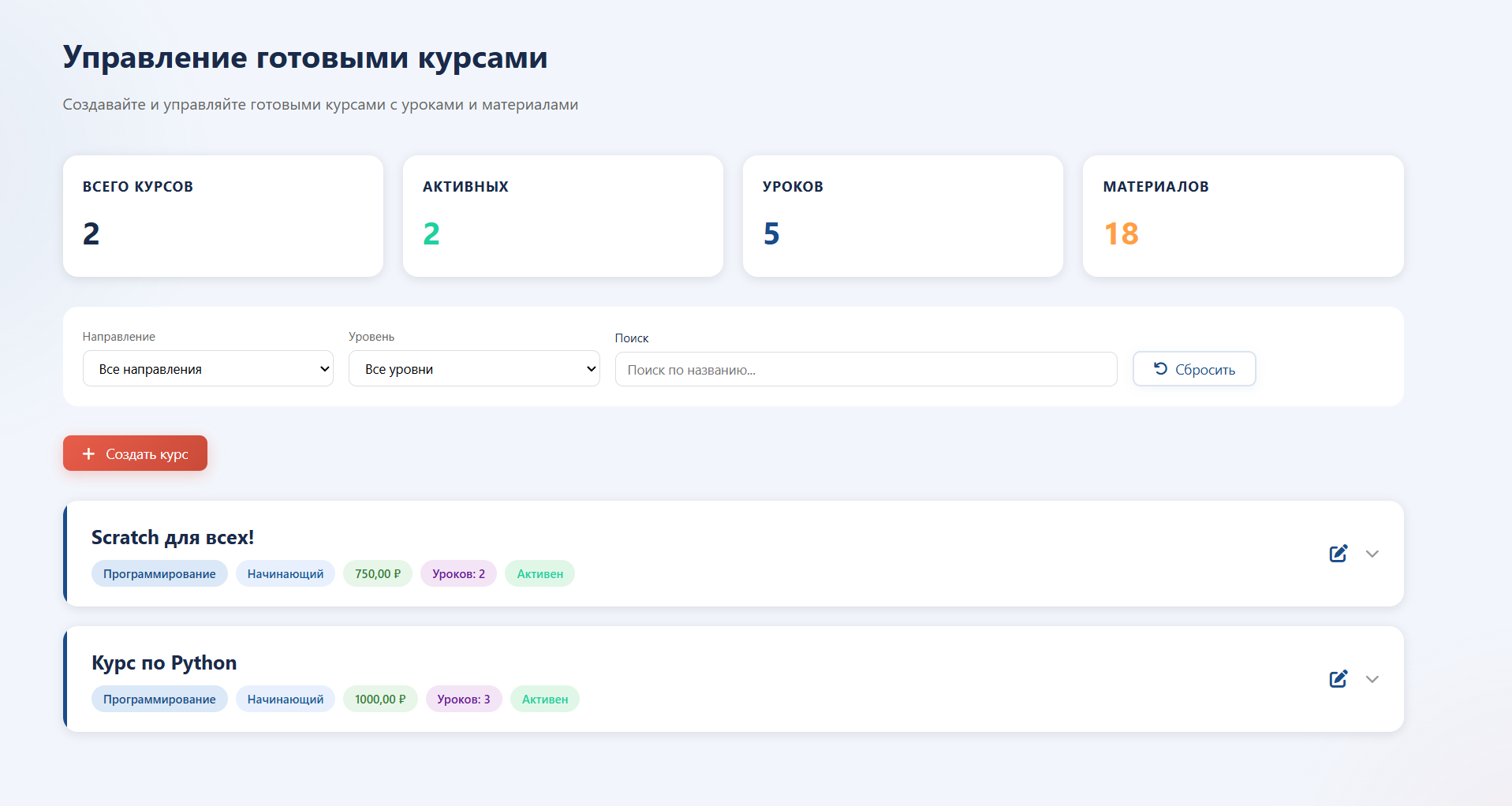 Фото 5 к новости 'Первые готовые курсы'